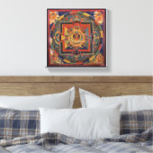 アミタユス曼荼羅、19世紀チベットの学校 キャンバスプリント (インサイチュ (寝室))