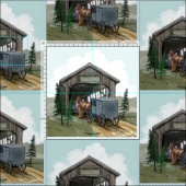 アミッシュの覆われた橋 ファブリック (タイル)