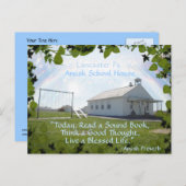 アミッシュはがき、学校舎。テキストの追加 ポストカード (正面/裏面)