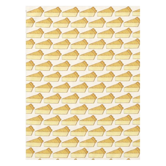 アミッシュカスタードパイタートデザートスライスベーキング食品 テーブルクロス (正面)