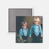 アミッシュキッズランカスター郡PAマグネット マグネット (正面/裏面)