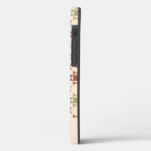 アミッシュキルトプリントクリームブラウンパーソナライズされた Case-Mate iPhoneケース (裏面 / 左)