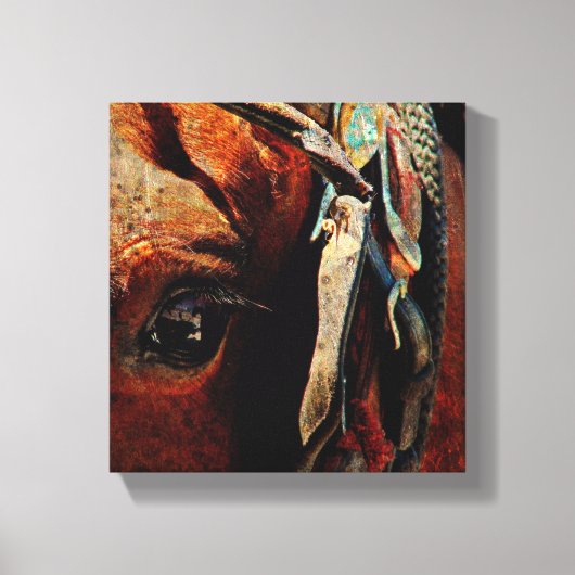 アミッシュグランジ馬 キャンバスプリント (正面)