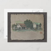 アミッシュハウス&バーン ポストカード (正面/裏面)