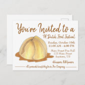 アミッシュペンシルバニアPAオランダ食品フェスティバル餃子 インビテーションポストカード (正面/裏面)