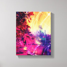 アミッシュホースおもしろい キャンバスプリント