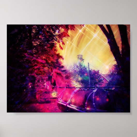 アミッシュホースおもしろい ポスター (正面)