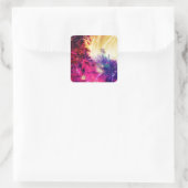 アミッシュホースと乳母車、宇宙編集 スクエアシール (バッグ)