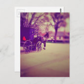 アミッシュホースアンド乳母車 ポストカード (正面/裏面)