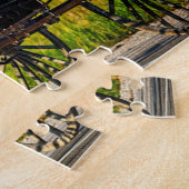 アミッシュホース乳母車インディアナ。ジグソーパズル ジグソーパズル (側面)