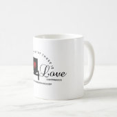 アミッシュ乳母車コーヒーカップと聖書聖句 コーヒーマグカップ (正面右)