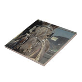 アミッシュ乳母車ホース タイル (側面)