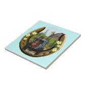 アミッシュ乳母車戻りタイル タイル (側面)