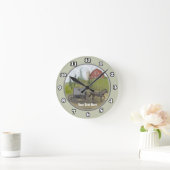 アミッシュ乳母車訪問時計 ラウンド壁時計 (ホーム)