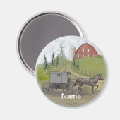 アミッシュ乳母車訪問 マグネット (正面/裏面)