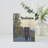 アミッシュ乳母車 ポストカード (スタンド正面)