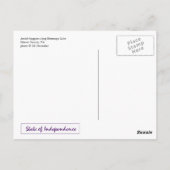 アミッシュ乳母車 ポストカード (裏面)