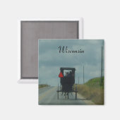 アミッシュ乳母車 マグネット (正面/裏面)