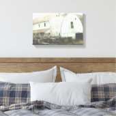 アミッシュ乳製品の白黒 キャンバスプリント (インサイチュ (寝室))