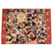 アミッシュ友情のキルト ラージペーパーバッグ (正面)