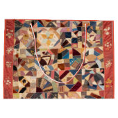 アミッシュ友情のキルト ラージペーパーバッグ (裏面)