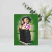 アミッシュ少年はがき ポストカード (スタンド正面)