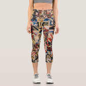 アミッシュ熱狂するキルト カプリレギンス (正面)