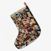 アミッシュ熱狂するキルト ラージクリスマスストッキング (裏面 (吊り時))