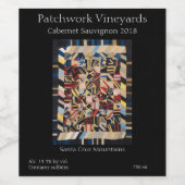 アミッシュ熱狂するキルト ワインラベル (シングルラベル)