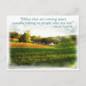 アミッシュ聖書はがき。Proverb.ストア名の追加 ポストカード (正面)