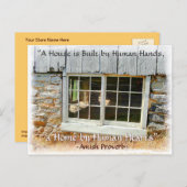 アミッシュ葉書。アミッシュ諺ストア名の追加 ポストカード (正面/裏面)