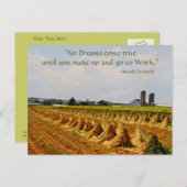 アミッシュ葉書。諺夢。作業はがき2 ポストカード (正面/裏面)