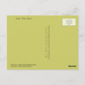 アミッシュ葉書。諺夢。作業はがき2 ポストカード (裏面)