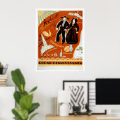 アミッシュ衣装の伝統1938 WPA ポスター (ホームオフィス)