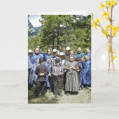 アミッシュ誕生日カード カード (黄色い花)