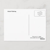 アミッシュ駐車場 ポストカード (裏面)