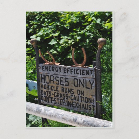 アミッシュ駐車場 ポストカード (正面)