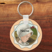 アミッシュ・ガール・ボンネット キーホルダー (正面)