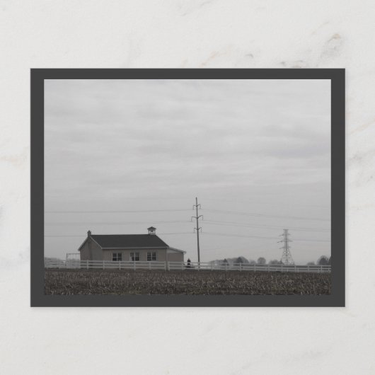アミッシュ・スクールハウス ポストカード (正面)