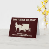 アミッシュ – 酒も飲まず運転もしない カード (黄色い花)