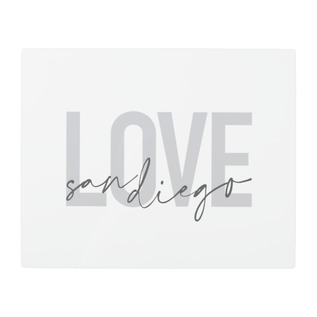 アミニマルーバン、クールデザインラブサンディエゴ メタルプリント (正面)