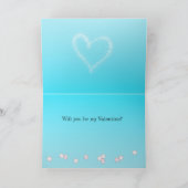 アミノ酸で綴った「愛」 - オーダーメイドテキスト付き カード (内部)