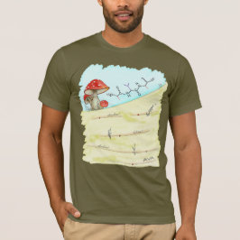 アミノ酸で綴ったAVA、キノコデザイン トライブレンドＴシャツ