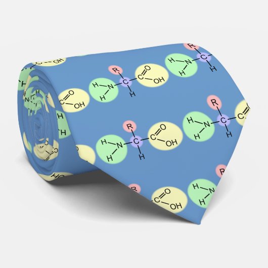 アミノ酸の図表 ネクタイ (ロール)