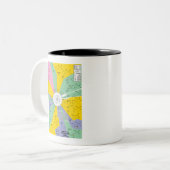 アミノ酸の遺伝子コード(チャートホイール) ツートーンマグカップ (正面左)