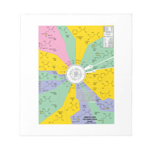 アミノ酸の遺伝子コード(チャート・ホイール) ノートパッド