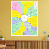 アミノ酸残基を示す遺伝子コード図 キャンバスプリント (インサイチュ (リビング))