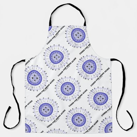 アミノ酸用にコード化される（遺伝暗号DNA） エプロン (正面)