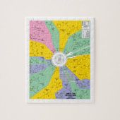 アミノ酸(図表の車輪)のための遺伝コード ジグソーパズル (縦)