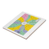 アミノ酸(図表の車輪)のための遺伝コード タイル (側面)